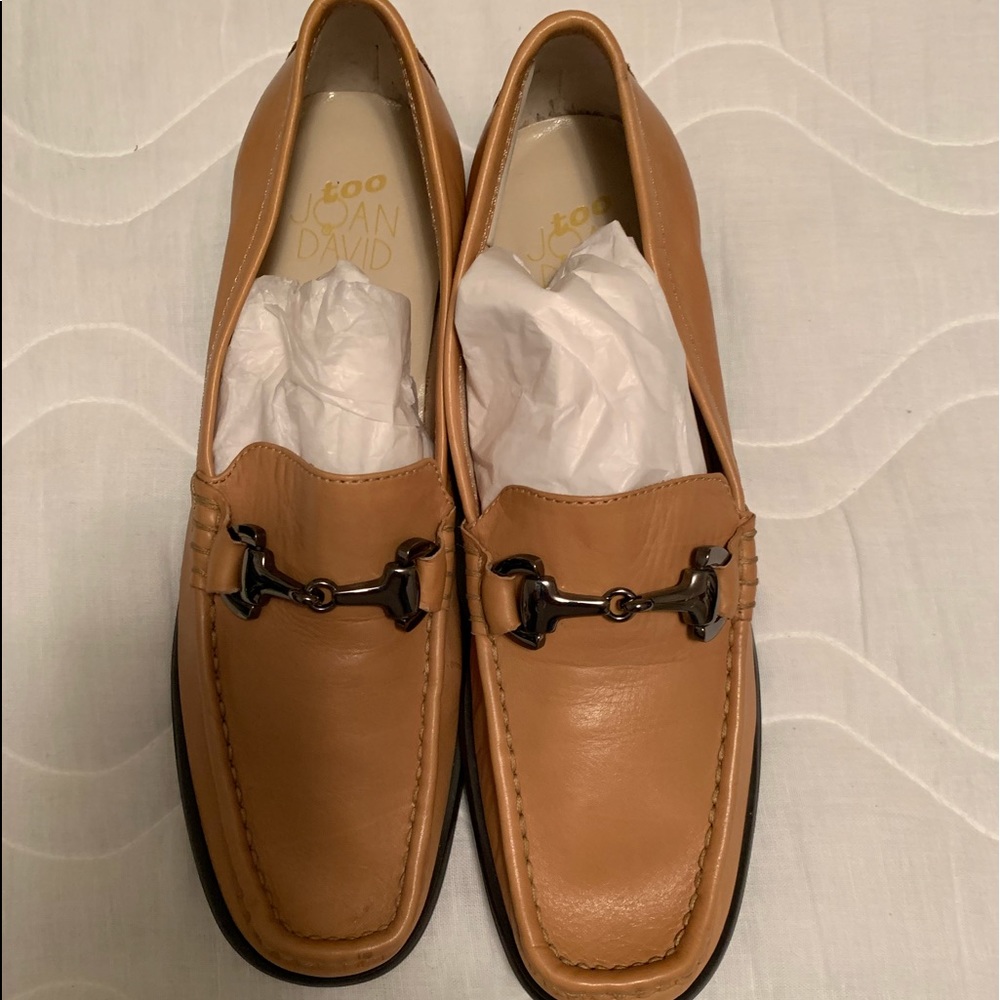 Camel color loafers, super supple leather, NWOT